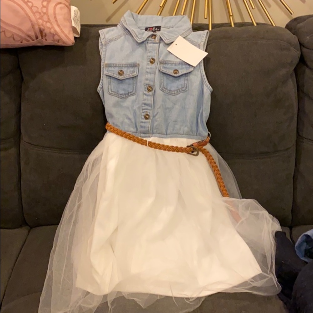 Girls Tutu Jean Dress